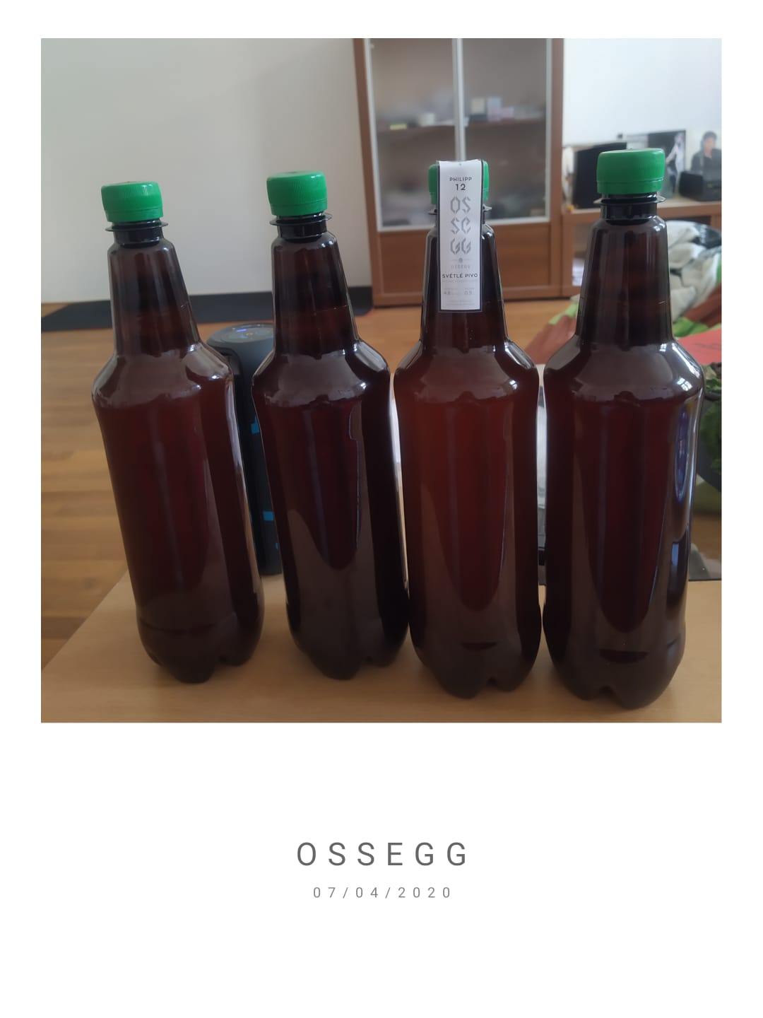 Beer bottles from our Prague City guide Lenka’s favourite Ossegg microbrewery