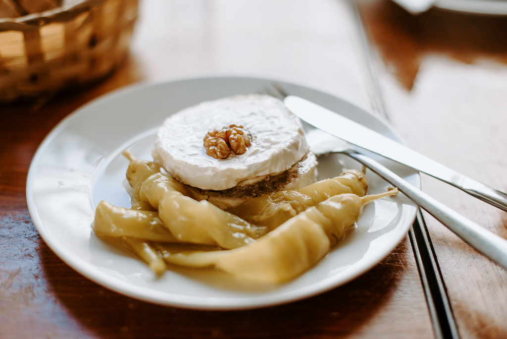 a traditional Czech beer snack of pickled camembert cheese which you'll try on our Prague Beer & Tapas Tour