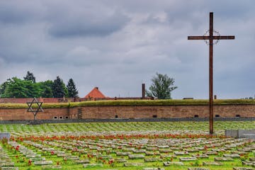 a Jewish memorial site inside the former concentration camp in Terezin