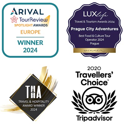 Our awards: 2024 Arival TourReview Spotlight Award for the Best Culinary Tours & Experiences in Europe, 2024 LUXlife Travel & Tourism Awards, 2024 Travel & Hospitality Award, and TripAdvisor 2020 Traveller's Choice Award