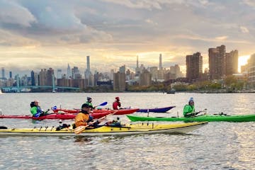 kayakers on the East River