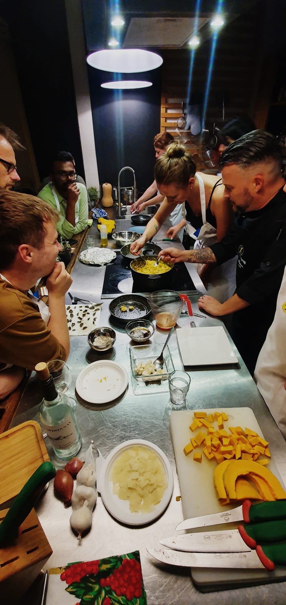 Cooking with chef Abram in Turin, Italy