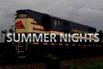 Summer nights on a train