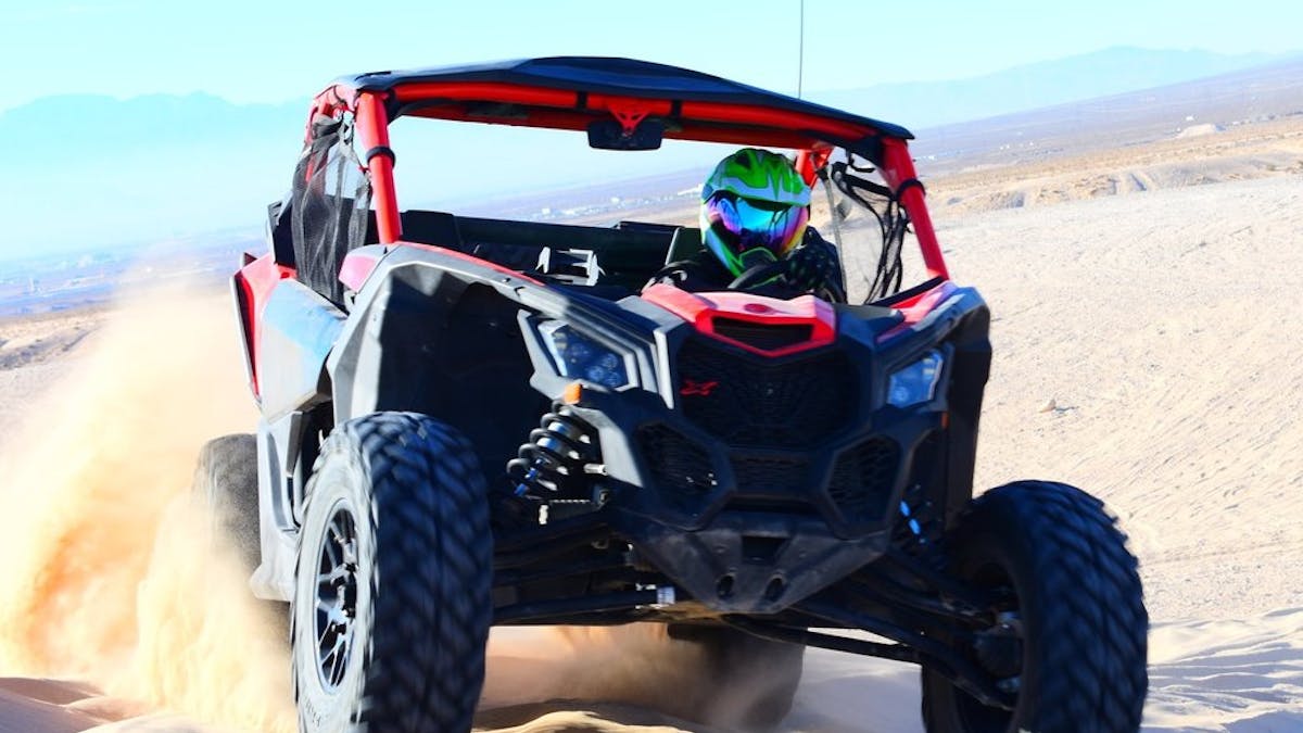 a Can-Am in the desert