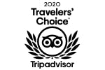 TripAdvisor 2020 Travelers' Choice Award badge