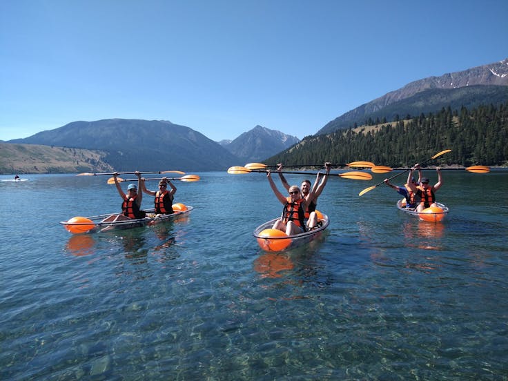 Glass Bottom Kayaks on Wallowa Lake