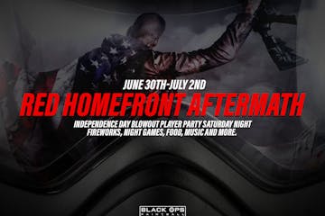 Red Homefront AFTERMATH Black Ops Paintball