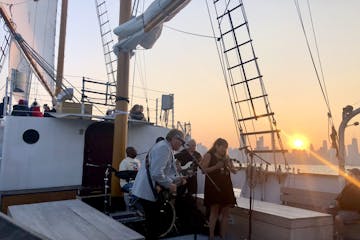 Monday Night Blues Aboard Tall Ship Windy at Sunset