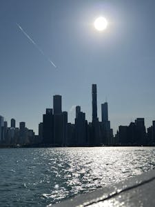 Views of the Chicago Skyline from the midship deck of Tall Ship Windy