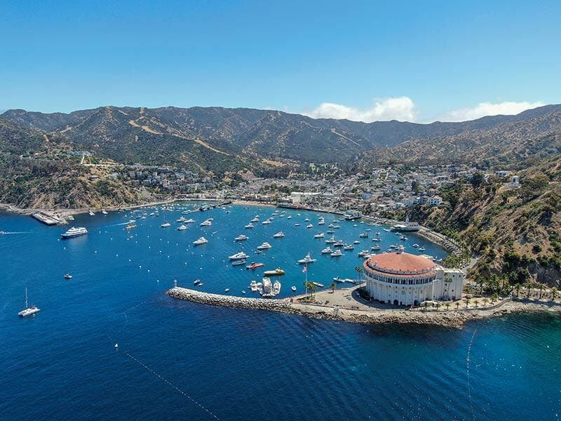 View overlooking Avalon Harbor at Catalina Island