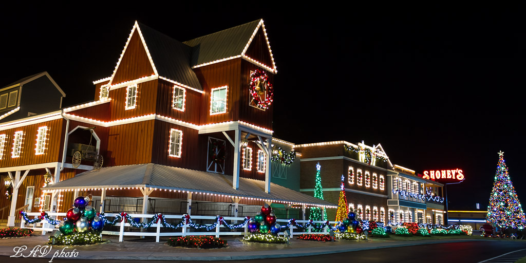 Attractions and Shows are lit up for the winter magic in the Smokies.