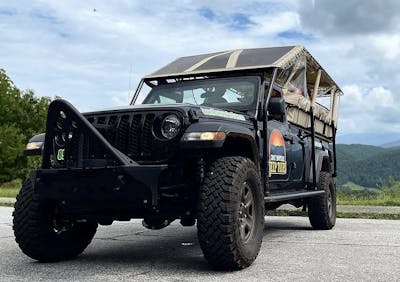 Smoky Mountains Jeep Tours guided adventure tour vehicle