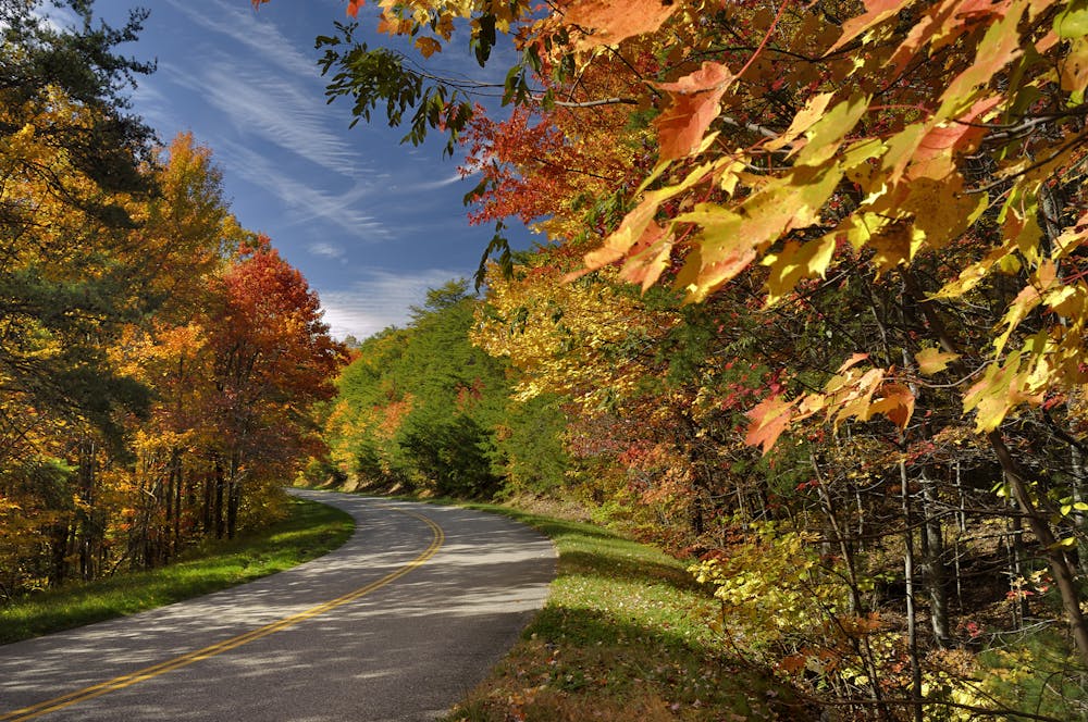 Foothills Parkway in the Great Smoky Mountains National 