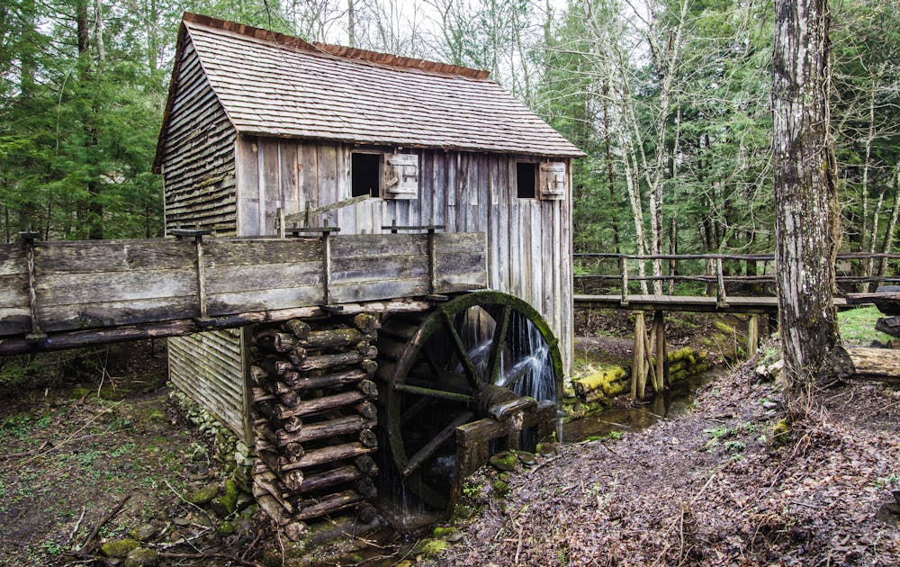 Cable Grist Mill In Cades Cove in the Great Smoky Mountains National Park.