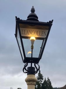 Heritage lamp at Llangollen Station
