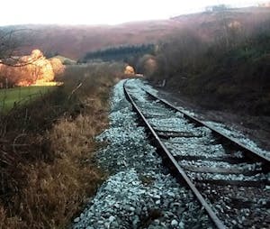 New ballast and sleepers at Deeside