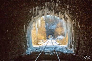 a tunnel in the snow