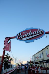 Image of the sign of The Porthole in Portland, Maine