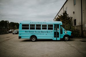 The Rhode Island Brew Bus parked