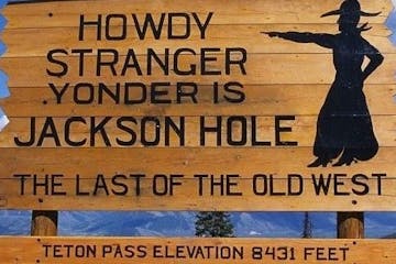 Howdy Stranger Sign at Teton Pass