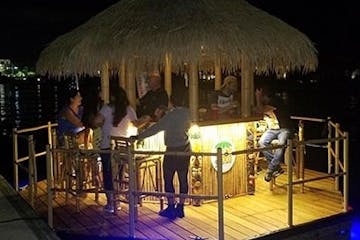 people dining at night