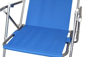 a blue chair