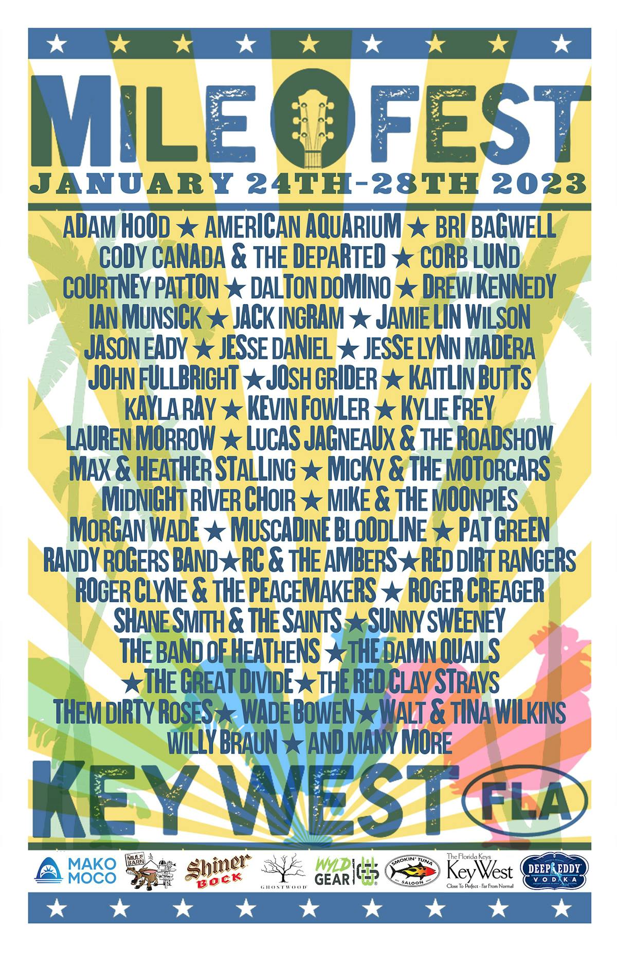 Key West's Premier Americana & Red Dirt Music Festival Mile 0 Fest