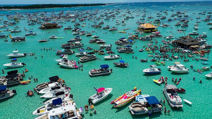 Explore Crab Island on our Private Pontoon Boats