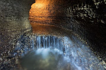 an underground waterfall