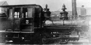 an old photo of a train