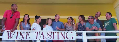 wine tasting tour in santa ynez - guests posing