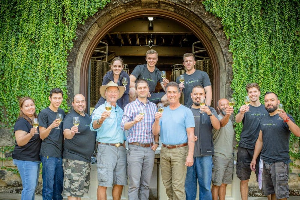 Bo Barrett and Winery Staff at Napa Valley's Chateau Montelena