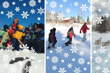 Activités hivernales à faire en groupe en nature au Québec