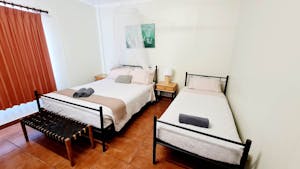 Double single bed room