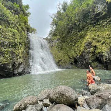 A waterfall in Maui, Hawaii