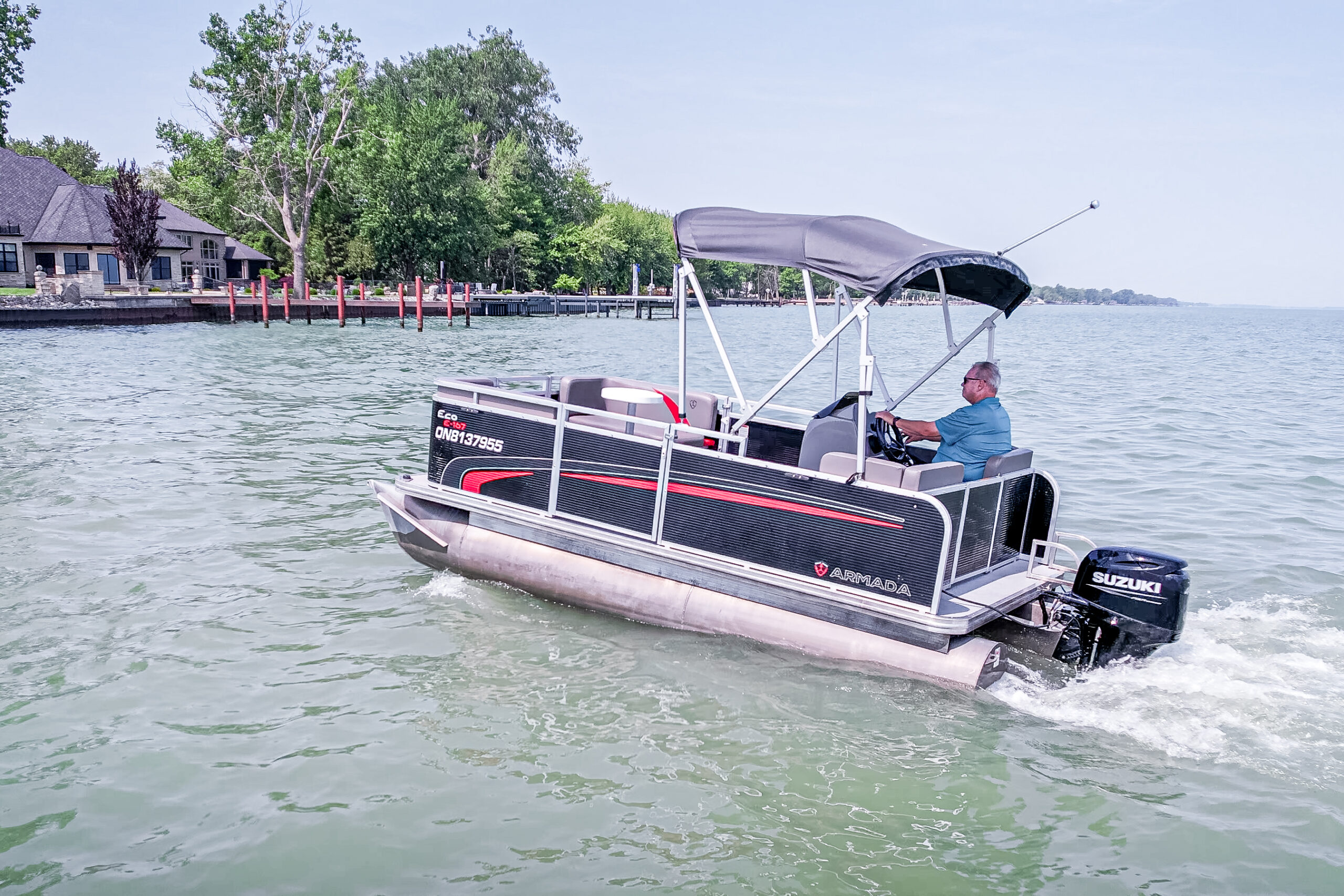 Armada Eco Pontoon Boat Rentals Windsor Ontario Raw Watersports