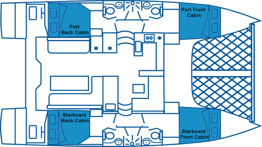 blueprint of a catamaran