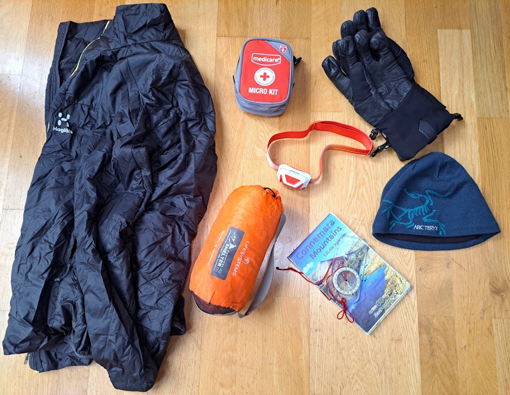 Essential kit for hiking