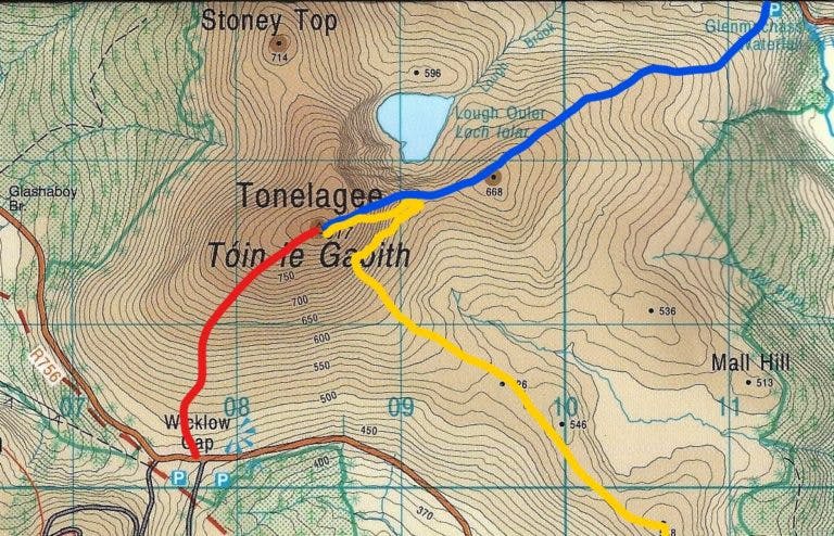 Tonelagee map