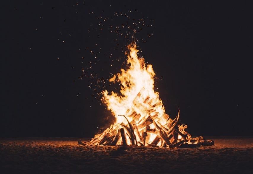 bonfire in Sant Joan night