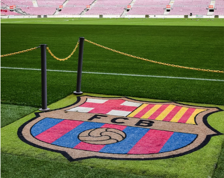 FC Barcelona flag and simbol 