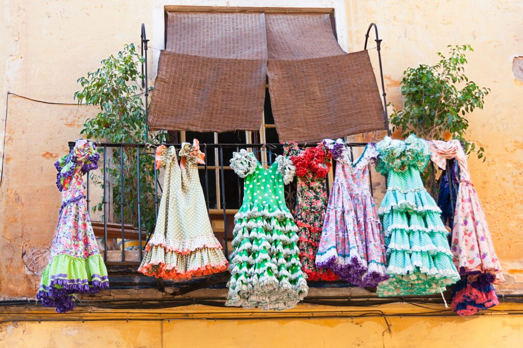 Traditional Flamenco dresses