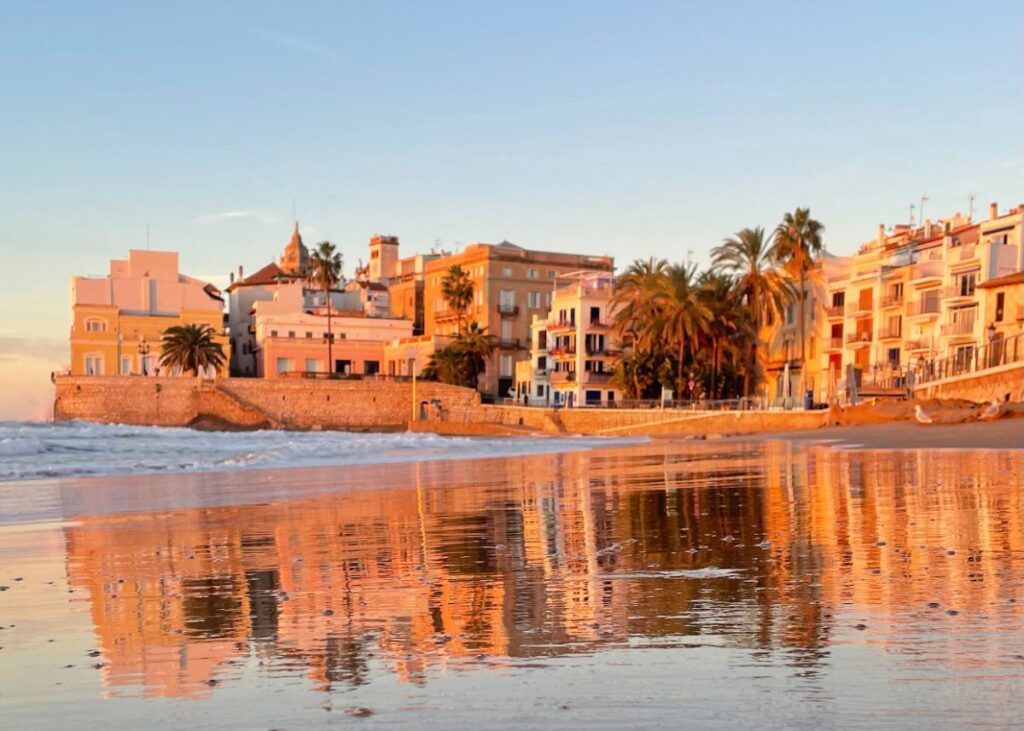 Beautiful beaches in Sitges