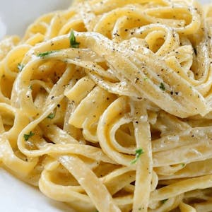 a close up of pasta