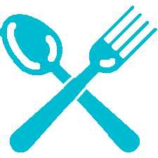 Crossed Spoon And Fork