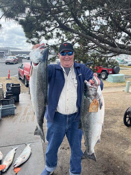 Coho Salmon Open June Silvers Fishing Newport Oregon Charters