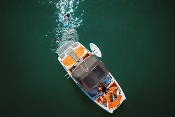 people on a boat in the water