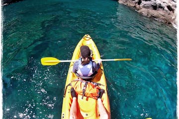 a person kayaking