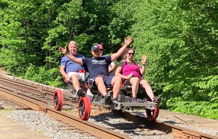 Our Railbikes In Frostburg, Maryland | Tracks And Yaks