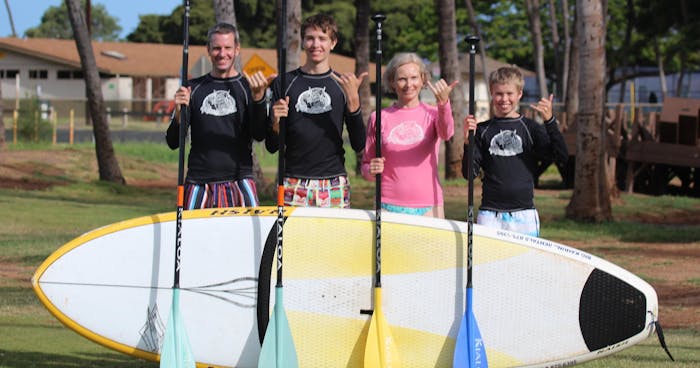 Semi Private Stand Up Paddle Boarding (SUP) Class at Kalama Beach in Kihei